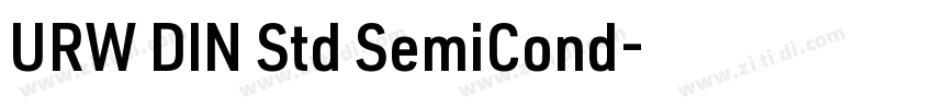 URW DIN Std SemiCond字体转换 URW DIN Std SemiCond字体转换